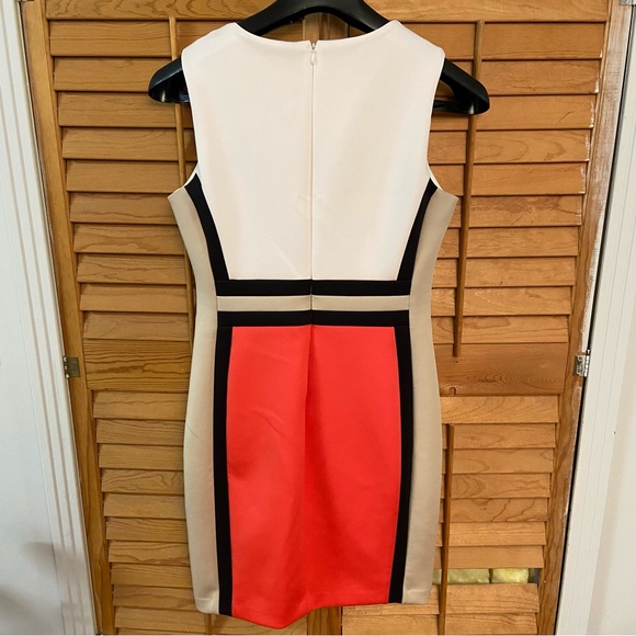 Calvin Klein Red and White Midi Dress - Picture 8 of 11